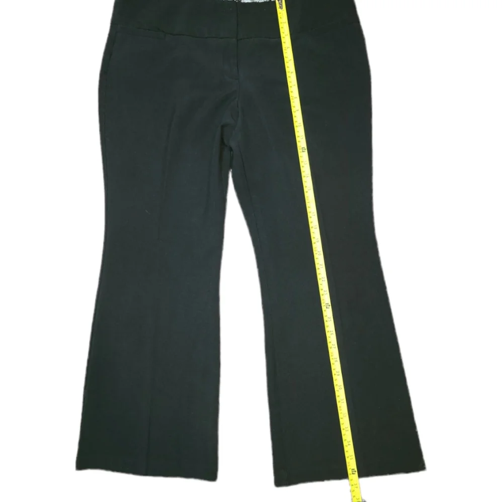 Metaphor Womens Black Flare Leg Dress Pants Size 14S - Picture 3 of 9